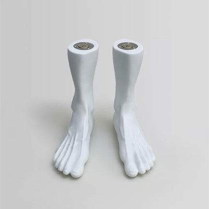 JELIMATE Male Foot Mannequin US Size 10, PVC Shoe Sock Display Model, 1 Pair