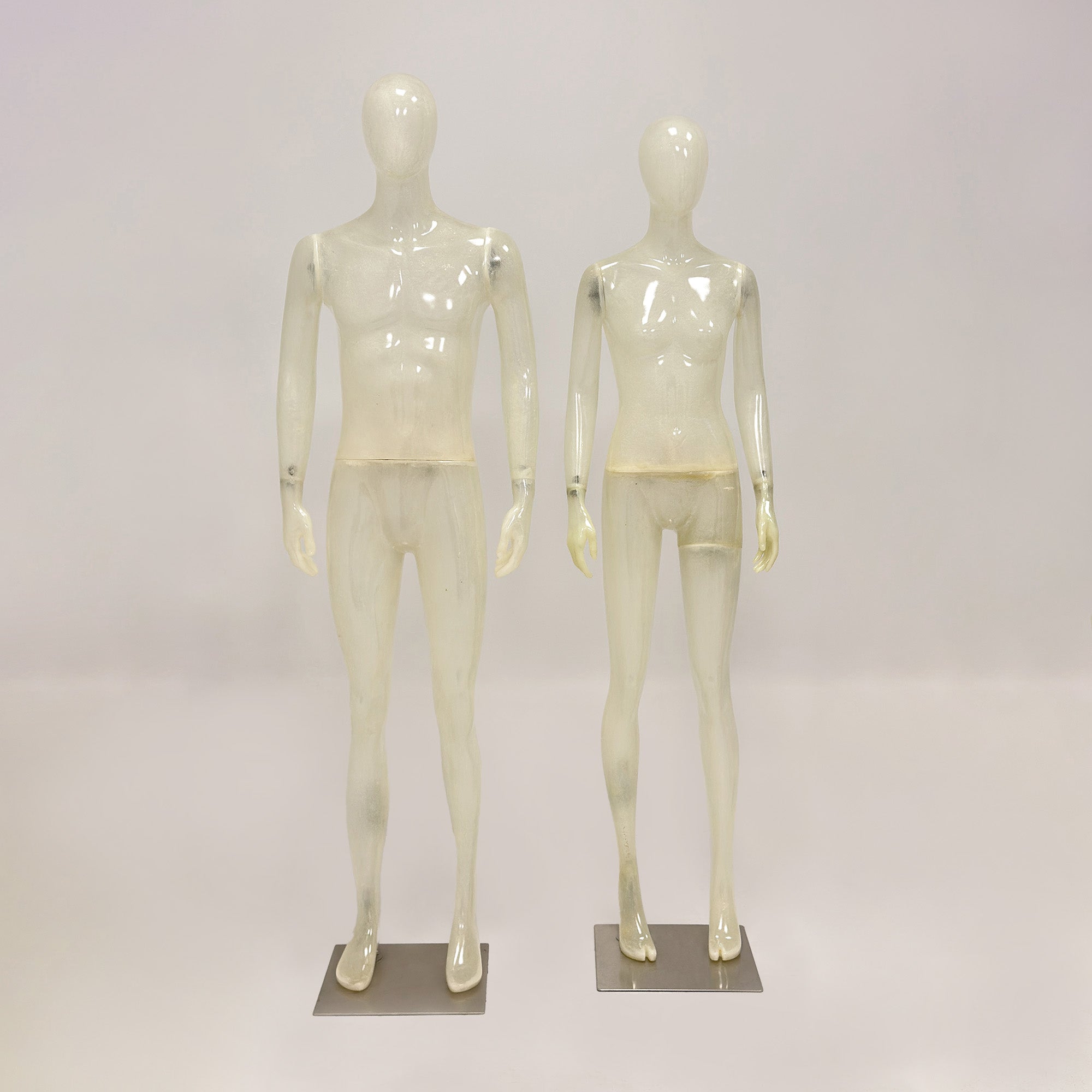 Premium Translucent Frosted Mannequin | Full Body Display for Luxury Boutiques