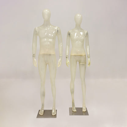 Premium Translucent Frosted Mannequin | Full Body Display for Luxury Boutiques