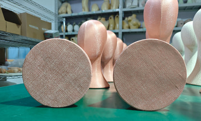 Linen Mannequin Head - Pinnable Display Stand for Hats Wigs Jewelry