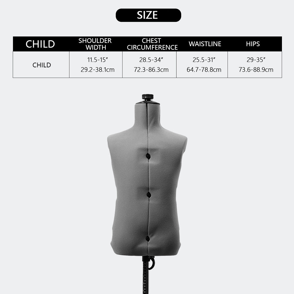 Child Dress Form - Adjustable Mannequin Dress Form for Kids | Best Adjustable Dress Form