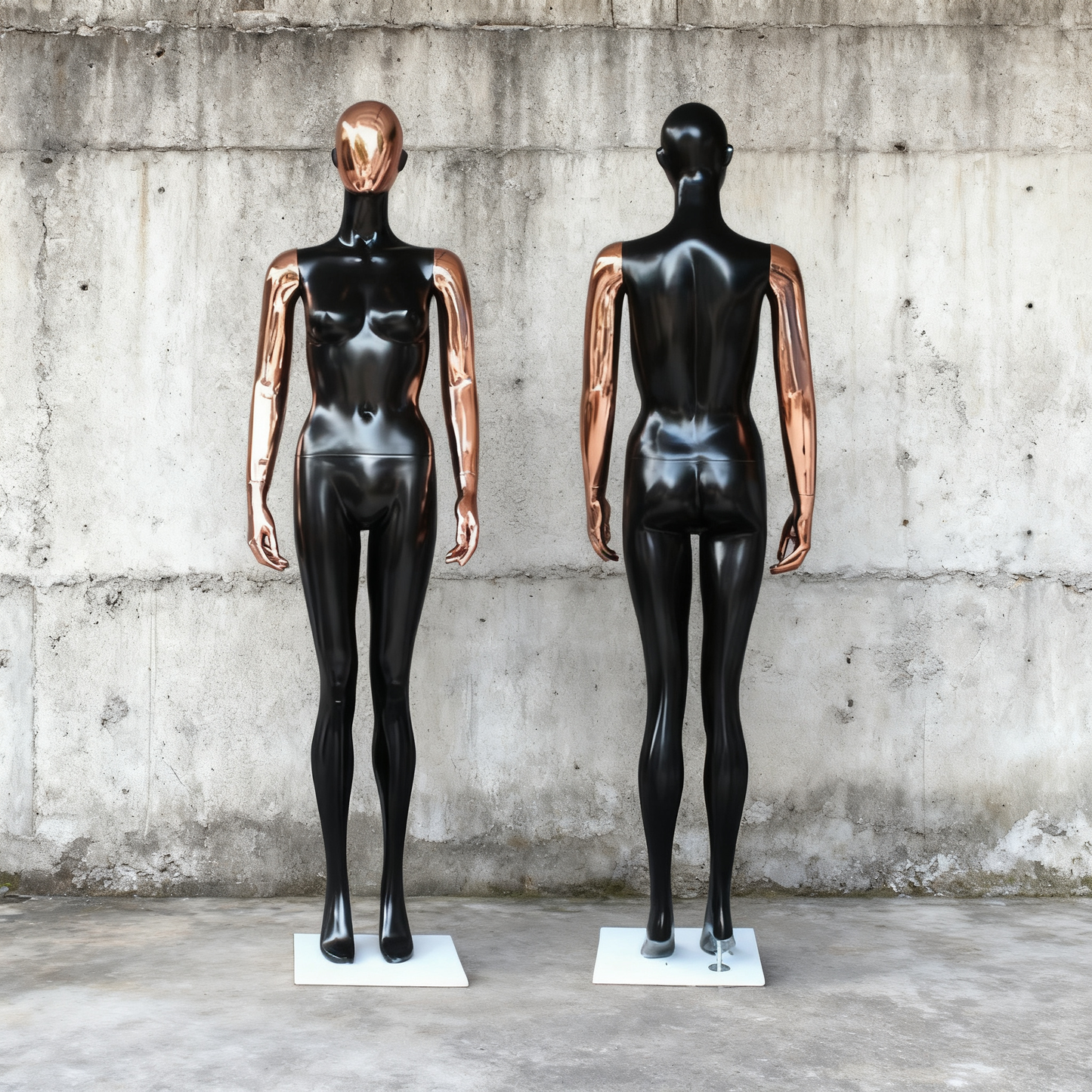 JELIMaTE | 2025 Luxury Rose Gold Female Mannequin - Full Body Fiberglass Display Model