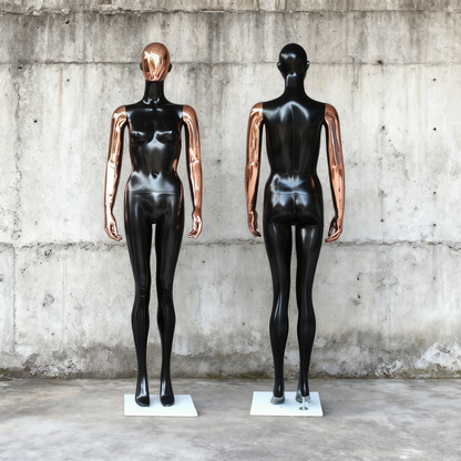JELIMaTE | 2025 Luxury Rose Gold Female Mannequin - Full Body Fiberglass Display Model