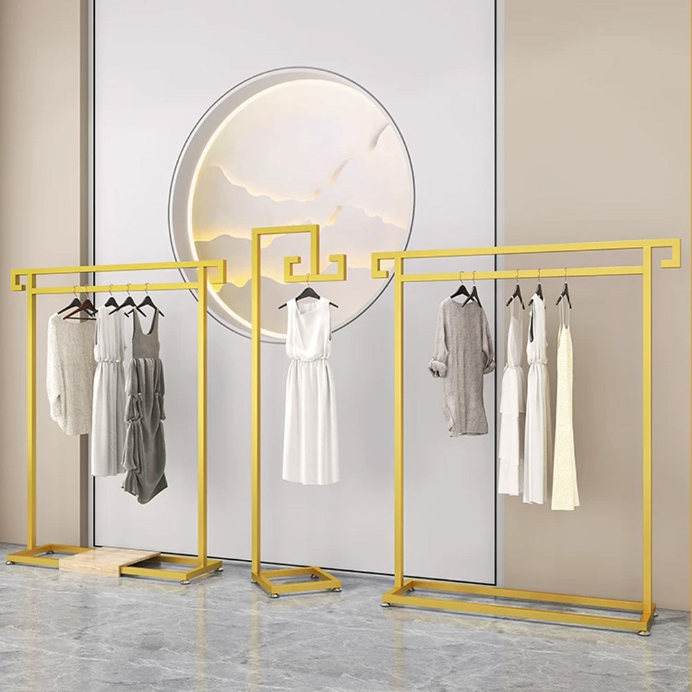 JELIMATE Floor Standing Clothing Display Rack | Boutique Garment Hanger Rack Stand