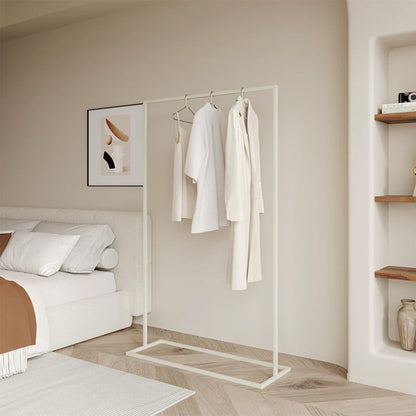 JELIMATE Freestanding Metal Clothing Garment Rack Display Stand for Boutique Bedroom