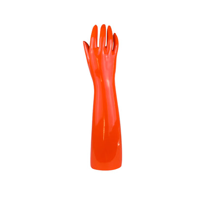 Jelimate Glossy Orange Right Hand Full Arm Mannequin – Gloves, Headphones & Sports Accessories Display