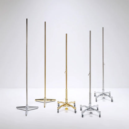 JELIMATE Half Body Mannequin Stand Base | Stainless Steel Retail Display Pole Stand