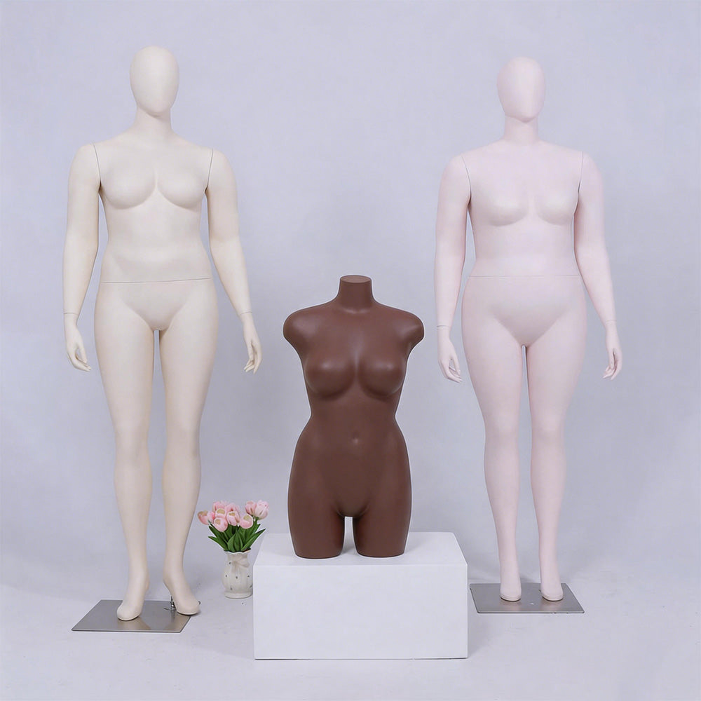 JELIMATE Plus Size Female Mannequin | Full Body & Half Body | Clothing Lingerie Swimwear