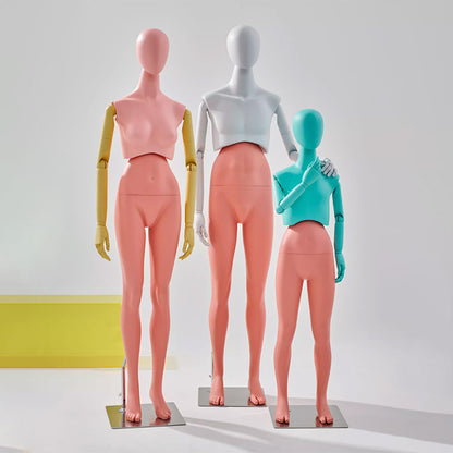 Premium Modern Mannequin Torso - Flexible Rotating Waist & Articulated Wooden Arms - Male, Female & Child Models