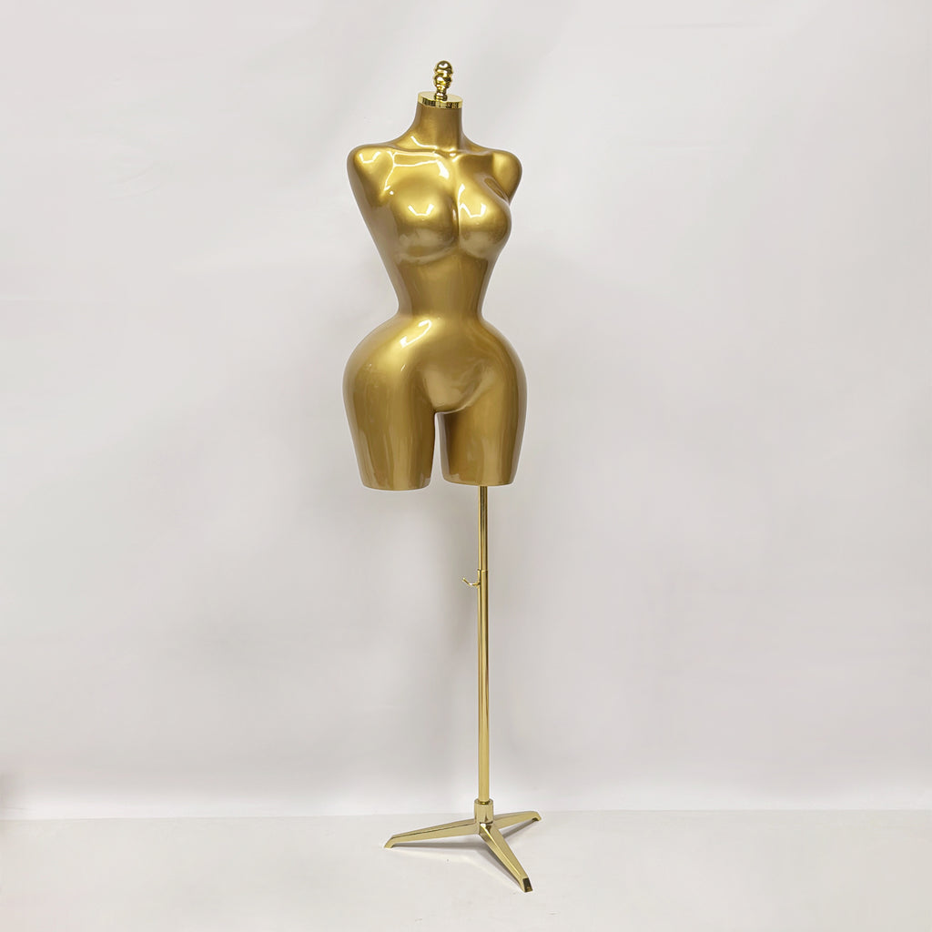 JELIMATE Luxe S-Shape Female Mannequin Torso: Curvy BBL Silhouette Dress Form with Big Hips for Evening Gowns