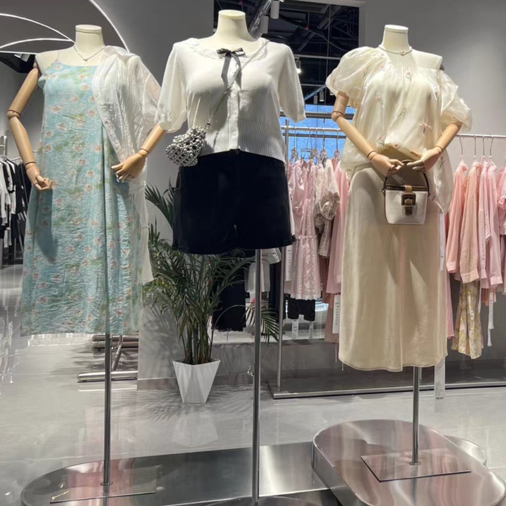 Jelimate Half Body Female Plus Size Mannequin,Women Display Mannequin Torso Plus Size Dress Form,Large Size Clothing Display Dress Form Plus Size Model