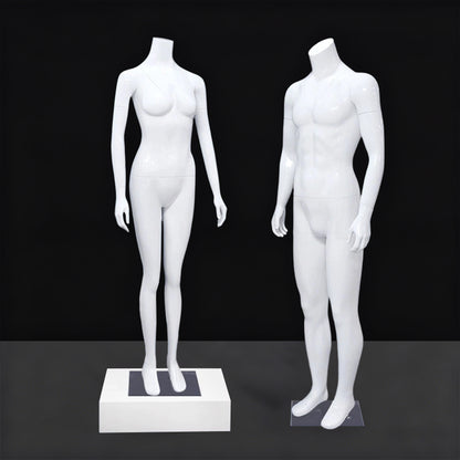 Full-Body Ghost Mannequin Props (Male & Female) | 3D Hollow Detachable Torso for Apparel Photography