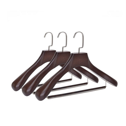 JELIMATE 10-Pack Retro Best Wooden Clothes Hangers, Multi Clothes Hangers & Pants Hangers