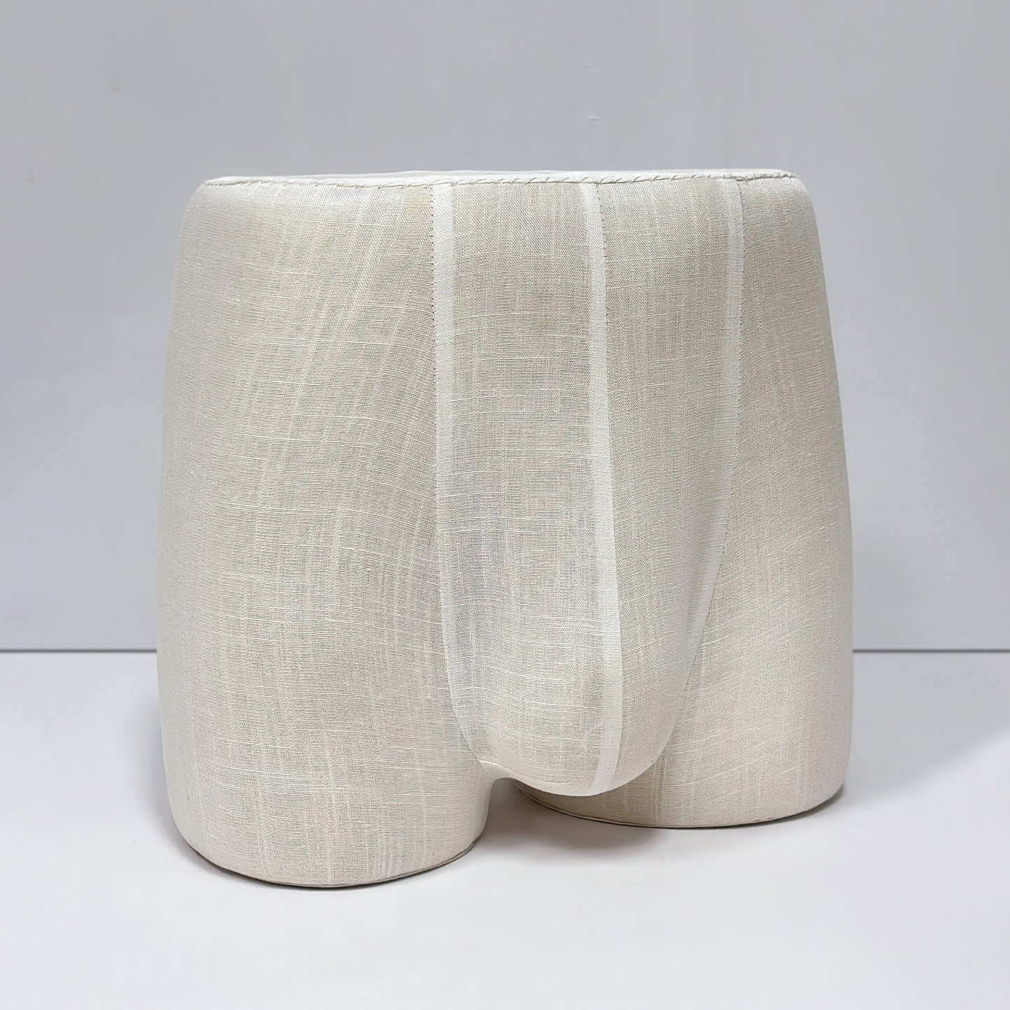 JELIMATE Male Underwear Display Mannequin Bottom – Fiberglass Butt Form with Linen Cover