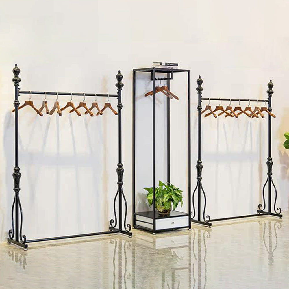 JELIMATE 70.8" Black Iron Clothing Rack – Heavy Duty Garment Rack for Boutique & Bedroom