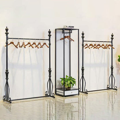 JELIMATE 70.8" Black Iron Clothing Rack – Heavy Duty Garment Rack for Boutique & Bedroom