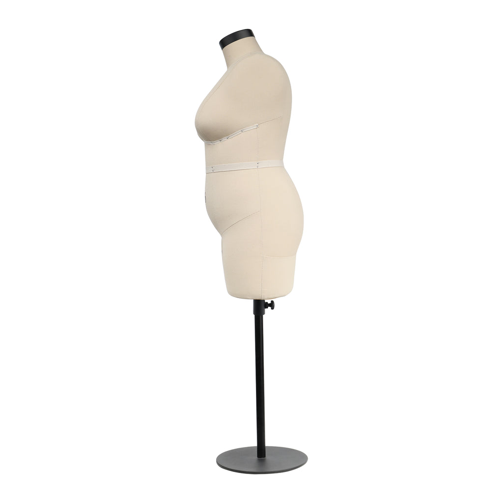 DE-LIANG Plus Size 16 Half Scale Female Dress Form for Draping & Pattern Making