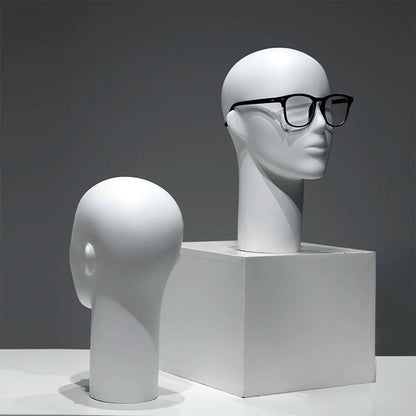 Premium Electroplated Mannequin Head Display Stand - Luxury Wig Hat Glasses Jewelry Holder