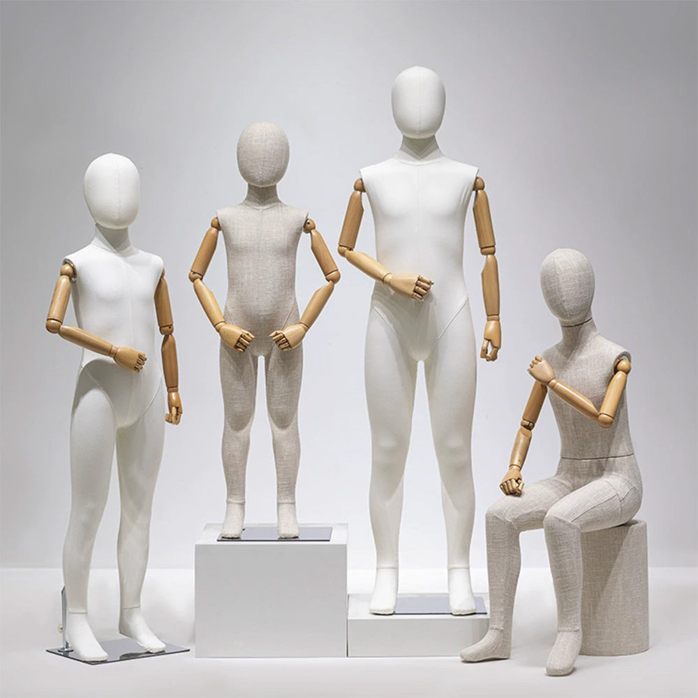 JELIMATE Fabric Full Body Child Mannequin | Kids Clothing Display Form for Retail Store Ages 3-11