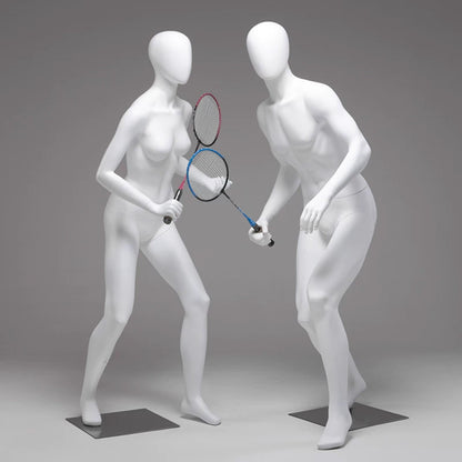 Sports Mannequin Full Body - Golf Tennis Display Prop | Fiberglass Male Female