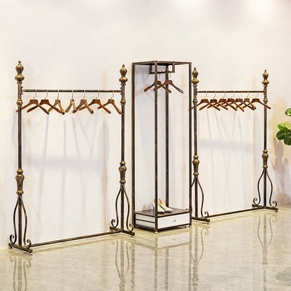 JELIMATE 70.8" Antique Bronze Clothing Rack – Iron Garment Rack for Bedroom & Boutique