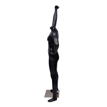 JELIMATE Female Athletic Dumbbell Mannequin - Headless Sports Display for Gym & Boutique