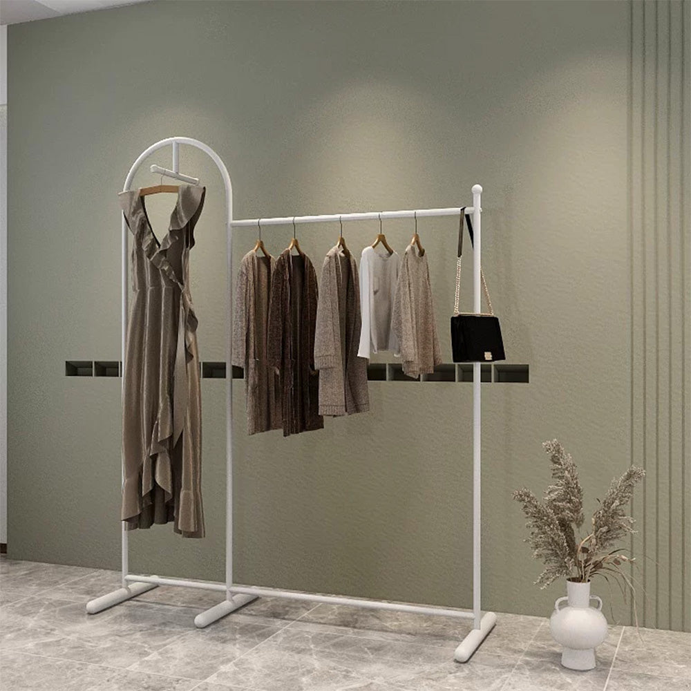 JELIMATE Arched Clothing Rack 66" Floor Standing Boutique Garment Display Stand