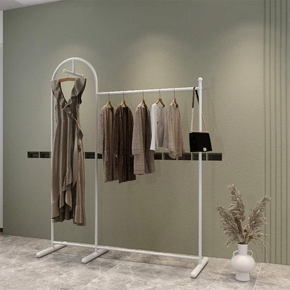 JELIMATE Arched Clothing Rack 66" Floor Standing Boutique Garment Display Stand