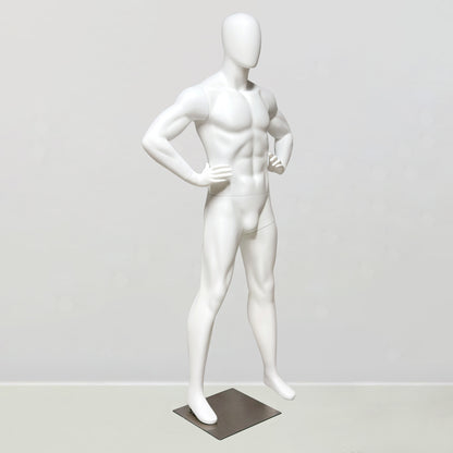 Male Athletic Mannequin - Muscular Fitness Display Mannequin with Detachable Arms and Legs for Sportswear