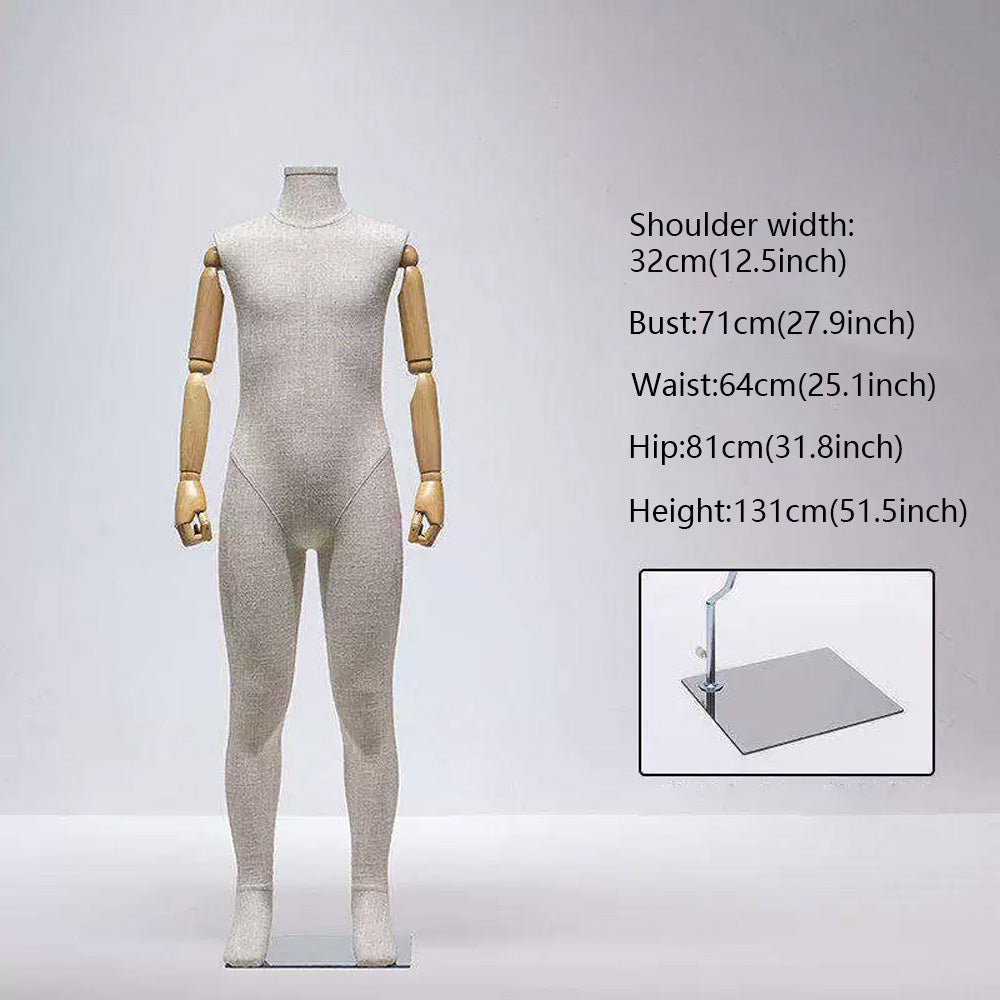 JELIMATE Fabric Full Body Child Mannequin | Kids Clothing Display Form for Retail Store Ages 3-11