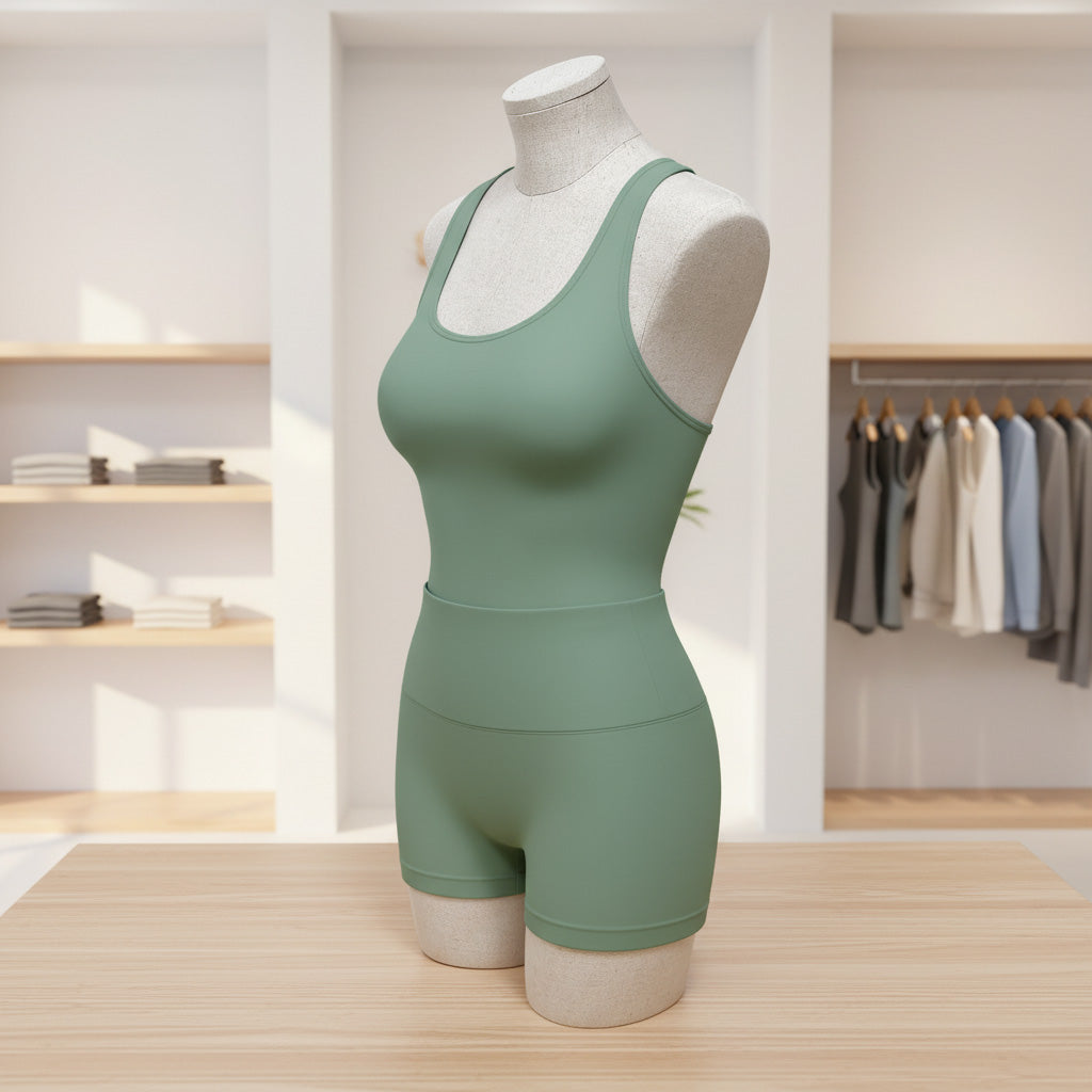JELIMATE Half Body Mannequin Torso, Linen Dress Form for Lingerie Underwear Display