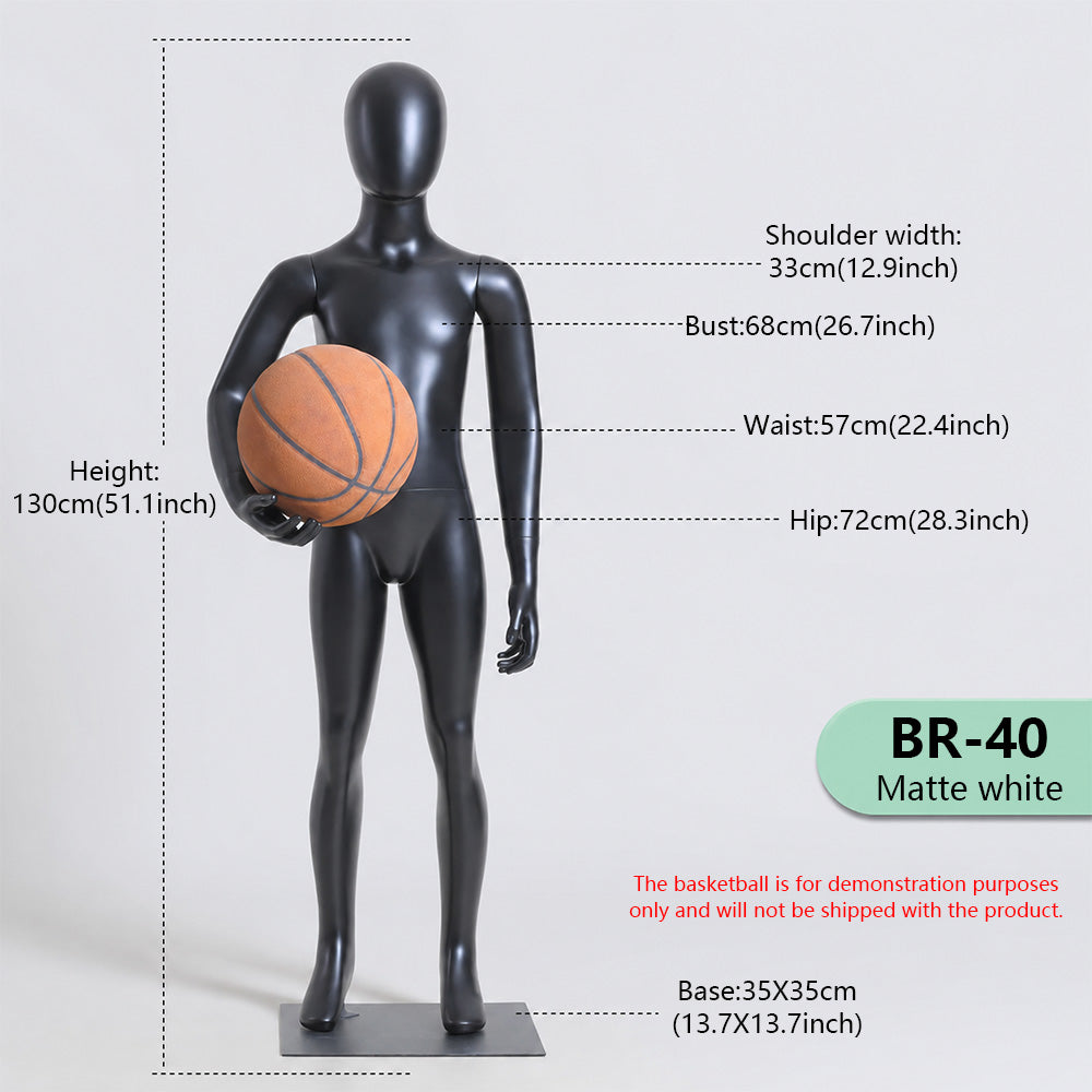 JELIMATE Kids Sport Full Body Mannequin | Athletic Children Clothing Display Form for Ages 2–12