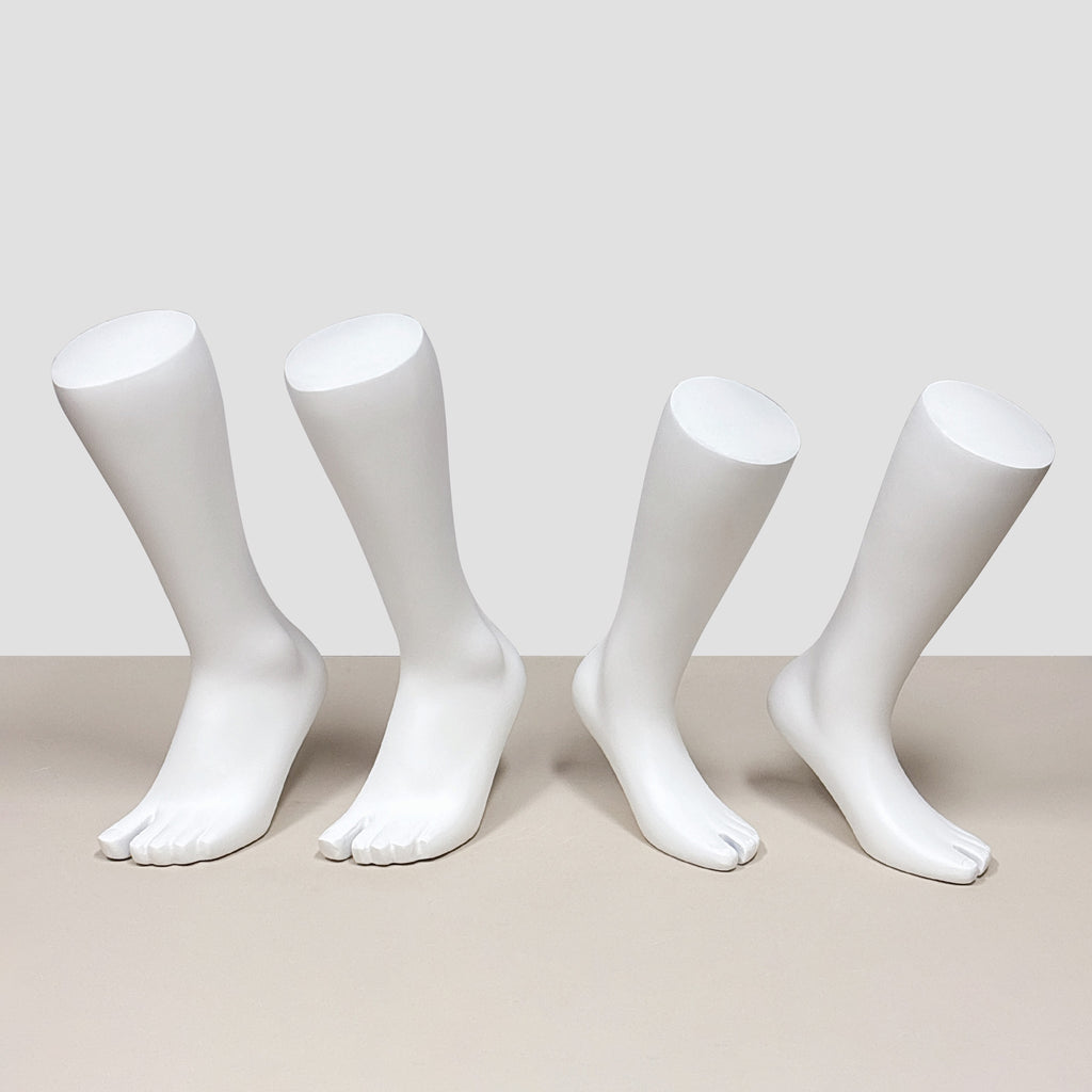 Mannequin Foot Display Props | Male Female Kids Fiberglass Foot Model for Sock & Shoe Store