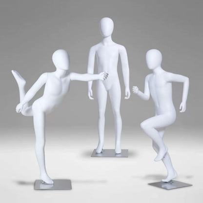 JELIMATE Kids Sport Full Body Mannequin | Athletic Children Clothing Display Form for Ages 2–12