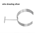 Stainless Steel Wall-Mounted Fashion Shirt Collar Display Stand - Gold/Silver/Rose Gold for Boutique Apparel & Shoes