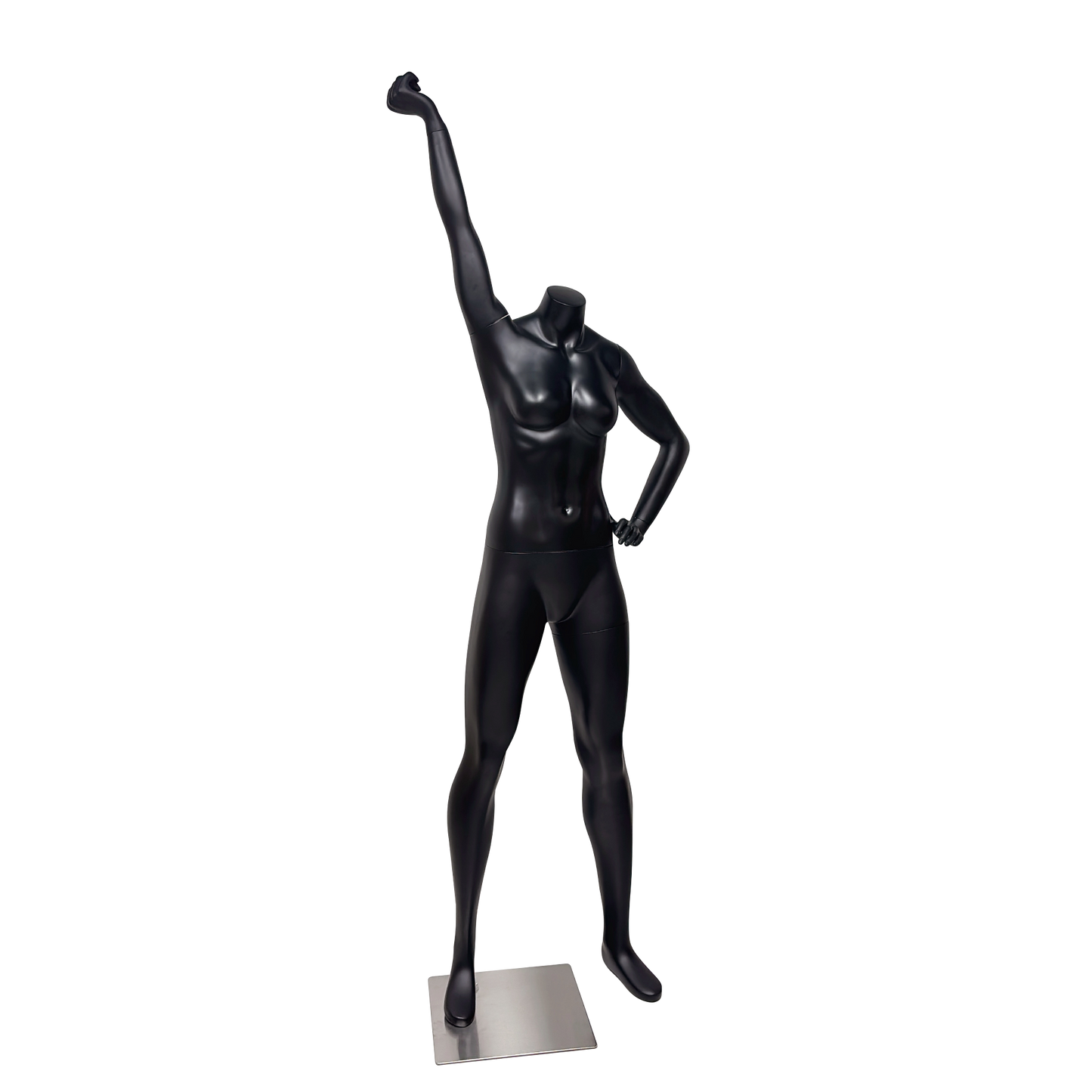 JELIMATE Female Athletic Dumbbell Mannequin - Headless Sports Display for Gym & Boutique