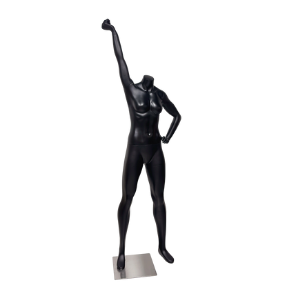 JELIMATE Female Athletic Dumbbell Mannequin - Headless Sports Display for Gym & Boutique