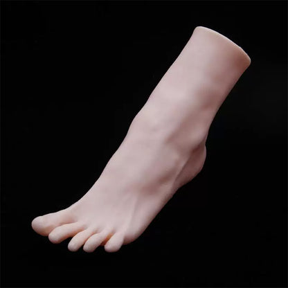 JELIMATE Realistic Female Soft Silicone Foot Mannequin for Shoes Socks Stockings Display