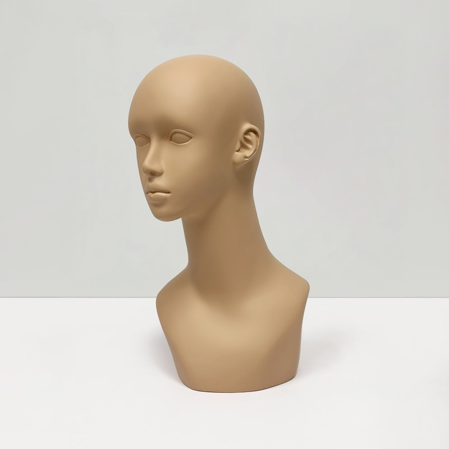 JELIMATE Mannequin Head for Wigs Hats Scarves, Male Female Fiberglass Wig Display Head
