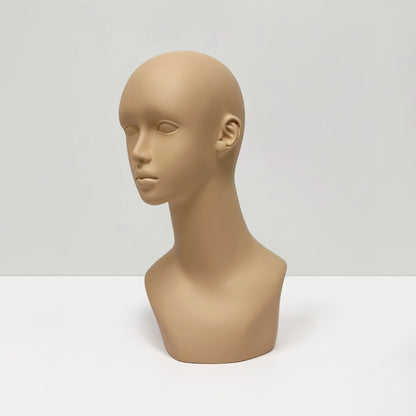 JELIMATE Mannequin Head for Wigs Hats Scarves, Male Female Fiberglass Wig Display Head