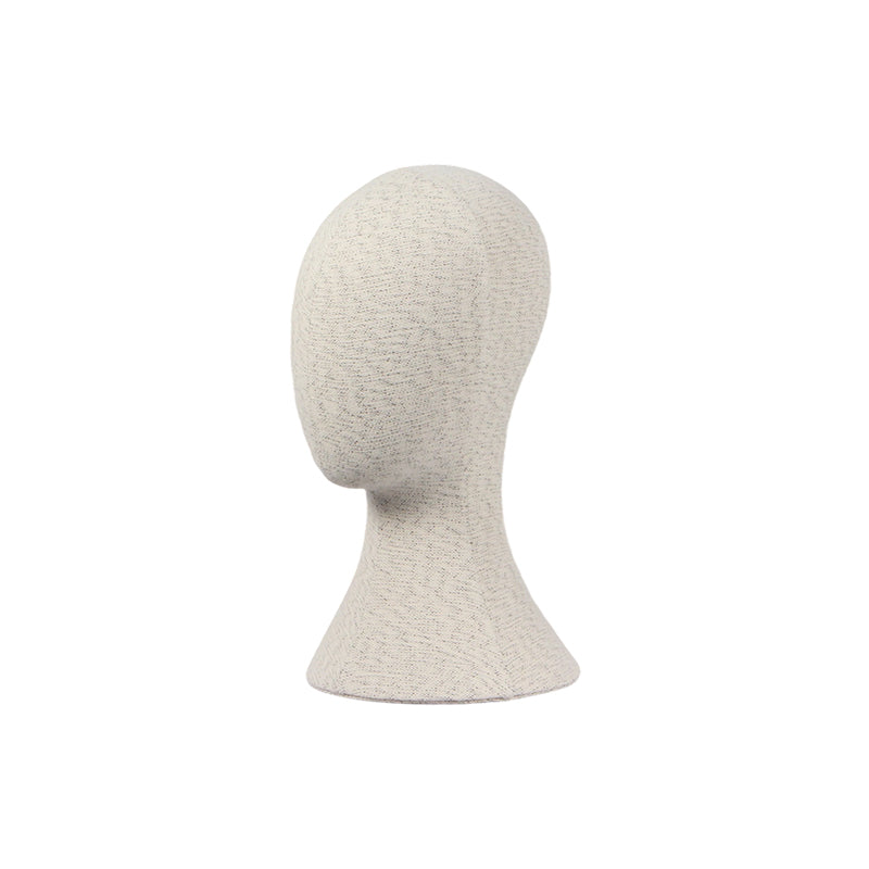 Linen Mannequin Head - Pinnable Display Stand for Hats Wigs Jewelry