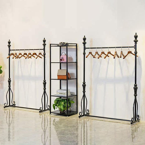 JELIMATE 70.8" Black Iron Clothing Rack – Heavy Duty Garment Rack for Boutique & Bedroom