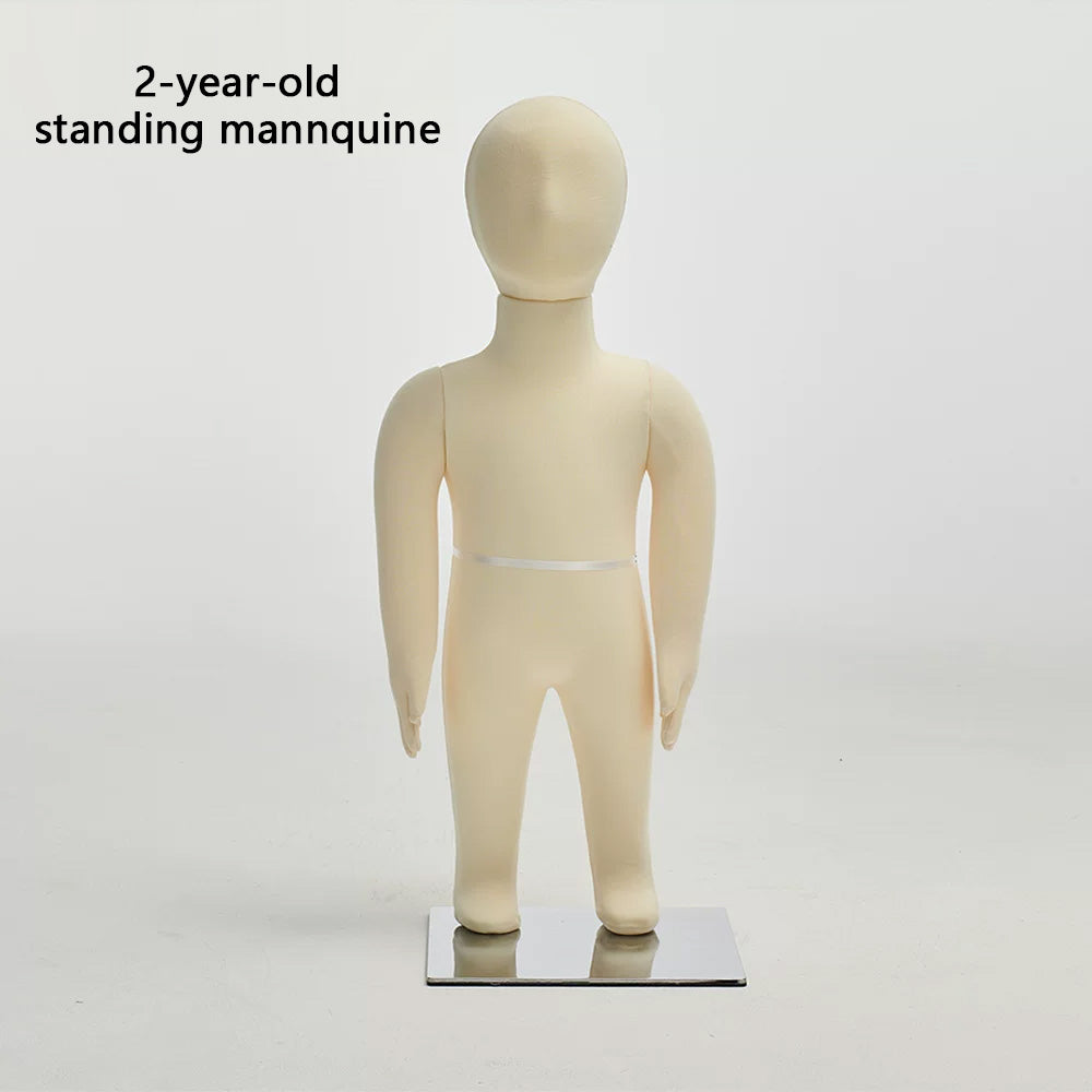 Child dress form - Full Body Soft Bendable Baby Mannequin for Kids’ Clothing Displays | JELIMATE