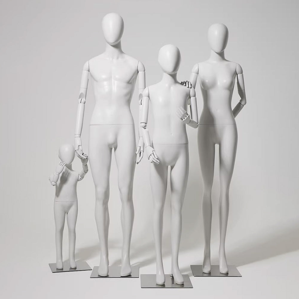 JELIMATE Articulated Full-Body Mannequin | Children & Adult Display Forms