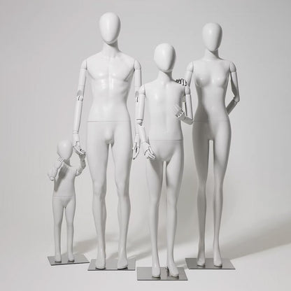 JELIMATE Articulated Full-Body Mannequin | Children & Adult Display Forms