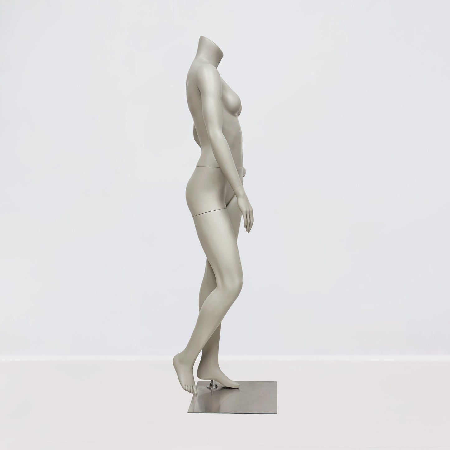 Jelimate Female Athletic Headless Mannequin - Fiberglass Display for Activewear