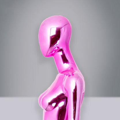 JELIMATE Luxury Electroplated Female Fiberglass Mannequin for Clothing Window Displays
