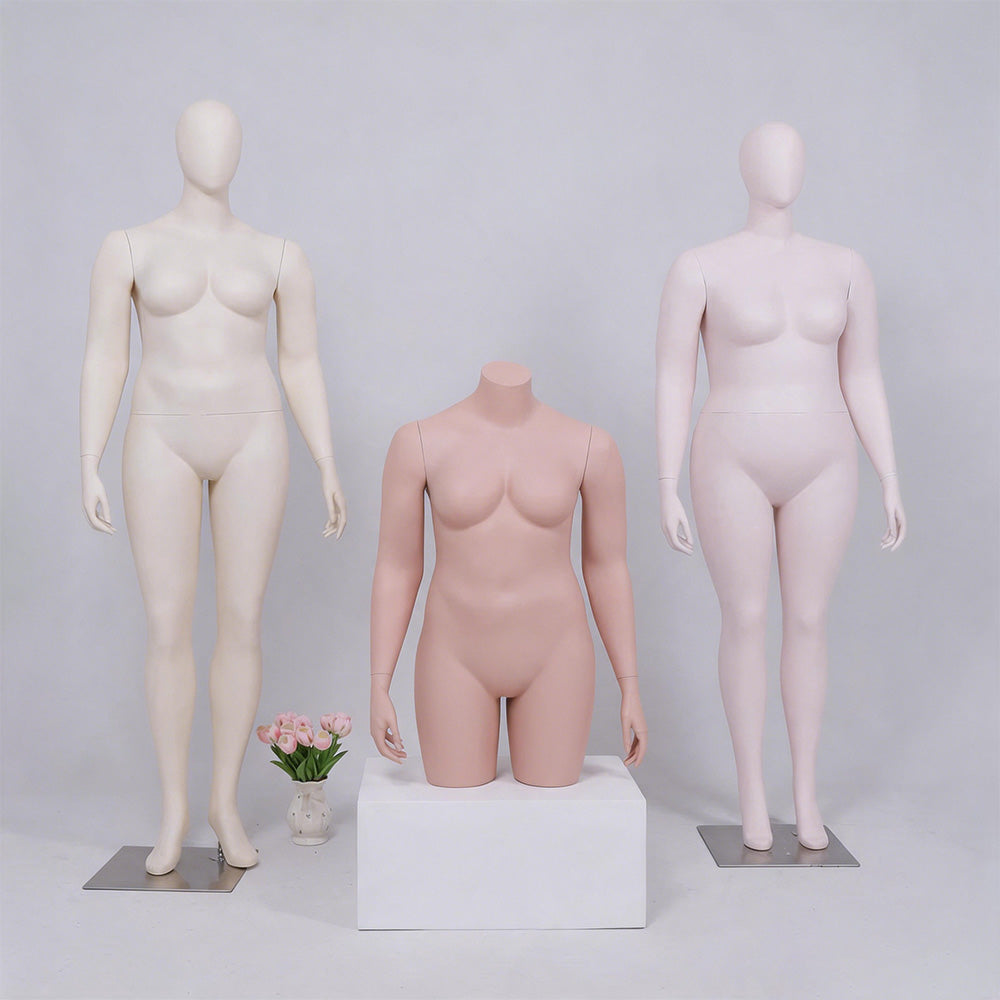 JELIMATE Plus Size Female Mannequin | Full Body & Half Body | Clothing Lingerie Swimwear