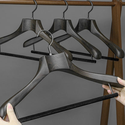 Premium Beech Wooden Hanger: Elegant Storage Solution