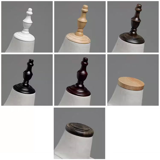 JELIMATE Wooden Mannequin Head Cap | Antique & Flat Top Cover for Display Dress Forms